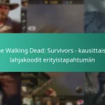 The Walking Dead: Survivors – kausittaiset lahjakoodit erityistapahtumiin