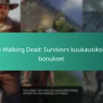 The Walking Dead: Survivors kuukausikortin bonukset