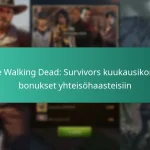 The Walking Dead: Survivors kuukausikortin bonukset yhteisöhaasteisiin