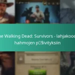 The Walking Dead: Survivors – lahjakoodit hahmojen päivityksiin
