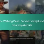 The Walking Dead: Survivors lahjakoodit resurssipaketeille