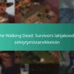 The Walking Dead: Survivors lahjakoodit selviytymistarvikkeisiin