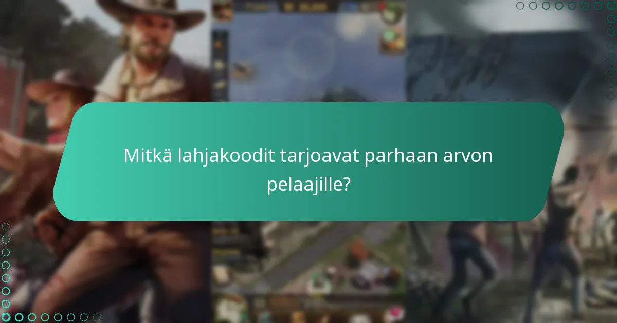 Mitkä ovat lahjakoodien käytön edut The Walking Dead: Survivors -pelissä?